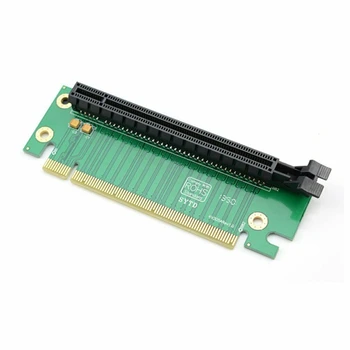 PCI-E PCI Express 16X 90-Градусный Адаптер Riser Card Для Корпуса Компьютера 2U Шасси ПК Конвертер Компоненты Карты Расширения