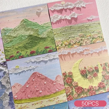 Блокнот для заметок масляной живописи на 50 листов Цветной Блокнот для заметок Офис Школа