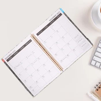 Ежемесячный планировщик, Календарь планирования, Офисный график, блокнот, записные книжки с расписанием на английском, портативные офисные школьные принадлежности