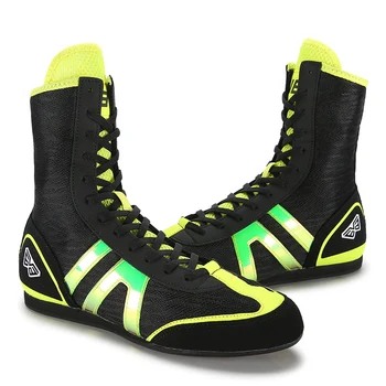 Новые профессиональные боксерские туфли, мужские легкие боксерские кроссовки для мужчин, Удобная обувь для борьбы, противоскользящие боевые ботинки