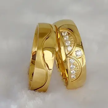 Обручальные кольца в Африканской короне Западного Дубая для пар, мужчин и женщин, Дизайнерское Модное ювелирное кольцо из нержавеющей стали