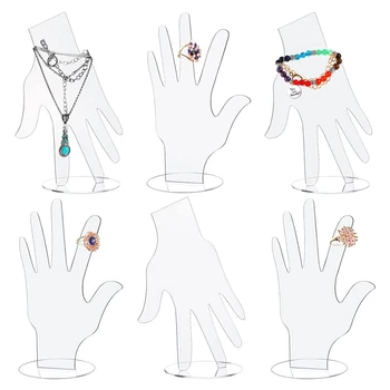 Подставка для демонстрации формы руки, Ювелирный браслет, колье, держатель для ручной цепочки, кольцо на палец, Подарок для женщин и девочек