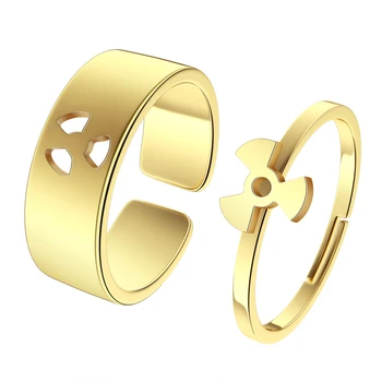 Радиологическая технология из нержавеющей стали, подходящее кольцо Promise для пар, подарок для доктора, Может Регулируемое кольцо
